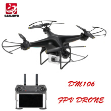 Venda quente Selfie drone drone câmera profissional DM106 com 2MP câmera grande angular Auto-decolagem / Auto-retorno de altura set zangão